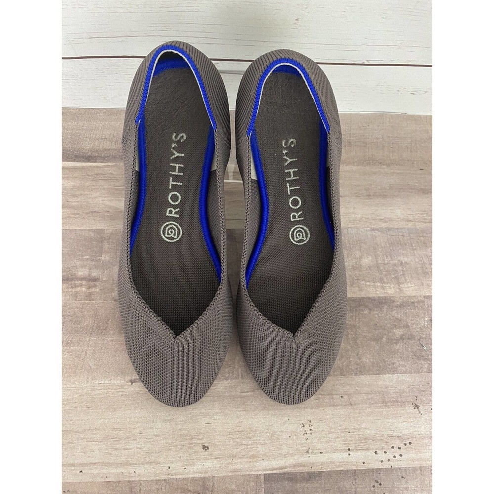 Rothy's The Flat Retired Color Mink Rounded Toe Knit Flats Women's size 7.5